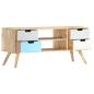 Preview: TV-Schrank 110×35×48 cm Massivholz Mango
