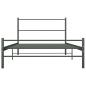 Preview: Bettgestell Grau Metall 90×200 cm