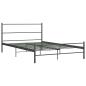 Preview: Bettgestell Grau Metall 140×200 cm
