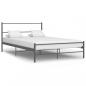 Preview: Bettgestell Grau Metall 140×200 cm