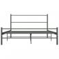 Preview: Bettgestell Grau Metall 140×200 cm