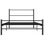 Preview: Bettgestell Schwarz Metall 90×200 cm