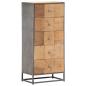 Preview: Highboard mit Schubladen 45x30x100 cm Altholz Massiv