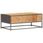 Preview: Couchtisch 90x50x35 cm Altholz Massiv