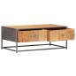 Preview: Couchtisch 90x50x35 cm Altholz Massiv