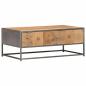 Preview: Couchtisch 90x50x35 cm Altholz Massiv