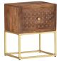Preview: Nachttisch 40x30x50 cm Mango Massivholz