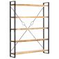Preview: Bücherregal 5 Fächer 140x30x180 cm Mango Massivholz