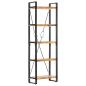 Preview: Bücherregal 5 Fächer 60 x 30 x 180 cm Mango Massivholz  