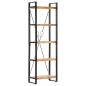 Preview: Bücherregal 5 Fächer 60 x 30 x 180 cm Mango Massivholz  