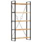 Preview: Bücherregal 5 Fächer 90 x 30 x 180 cm Massivholz Akazie