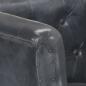 Preview: Sessel Grau Echtleder