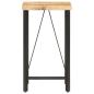 Preview: Bartisch 60x60x107 cm Raues Mangoholz  