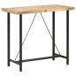 Preview: Bartisch 120x58x107 cm Raues Mangoholz