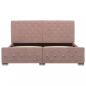 Preview: Bettgestell Rosa Samt 160x200 cm