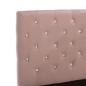 Preview: Bettgestell Rosa Samt 180x200 cm