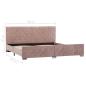 Preview: Bettgestell Rosa Samt 180x200 cm