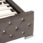 Preview: Bettgestell Grau Samt 90x200 cm