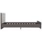 Preview: Bettgestell Grau Samt 140x200 cm