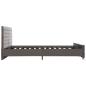 Preview: Bettgestell Grau Samt 180x200 cm