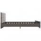 Preview: Bettgestell Grau Samt 180x200 cm