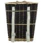 Preview: Holzkorb mit Trageriemen 50 x 44 x 58 cm Natur Weide   