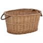 Preview: ARDEBO.de - Holzkorb mit Tragegriffen 58×42×29 cm Natur Weide