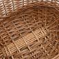Preview: Holzkorb mit Tragegriffen 56x40x28 cm Natur Weide
