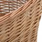 Preview: Holzkorb mit Tragegriffen 56x40x28 cm Natur Weide