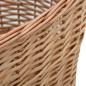 Preview: Holzkorb mit Tragegriffen 56x40x28 cm Natur Weide