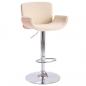Preview: ARDEBO.de - Barhocker Creme Kunstleder