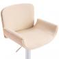 Preview: Barhocker Creme Kunstleder