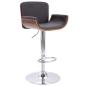 Preview: Barhocker Grau Stoff