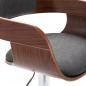 Preview: Barhocker Sperrholz und Grauer Stoff