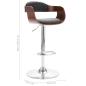 Preview: Barhocker Sperrholz und Grauer Stoff