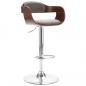 Preview: ARDEBO.de - Barhocker Sperrholz und Taupe Stoff