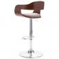 Preview: Barhocker Sperrholz und Taupe Stoff