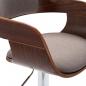 Preview: Barhocker Sperrholz und Taupe Stoff
