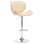 Preview: Barhocker Creme Kunstleder
