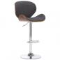 Preview: ARDEBO.de - Barhocker Grau Stoff