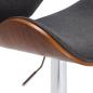 Preview: Barhocker Grau Stoff