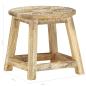 Preview: Hocker Handbemalt 38×38×35 cm Mango Massivholz