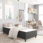 Preview: Boxspring-Bettgestell Grau Stoff 100x200 cm