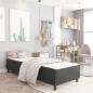 Preview: Boxspring-Bettgestell Grau Stoff 100x200 cm