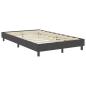 Preview: Boxspring-Bettgestell Grau Stoff 120x200 cm
