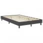 Preview: Boxspring-Bettgestell Grau Stoff 120x200 cm