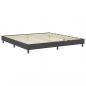 Preview: Boxspring-Bettgestell Grau Stoff 200x200 cm