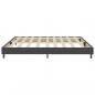 Preview: Boxspring-Bettgestell Grau Stoff 200x200 cm