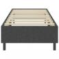 Preview: Boxspring-Bettgestell Grau Stoff 80x200 cm