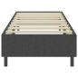 Preview: Boxspring-Bettgestell Grau Stoff 80x200 cm